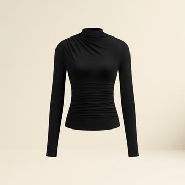 Ruching Long Sleeve Shirt