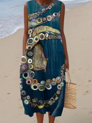 Zoe™ Nautical Midi Dress