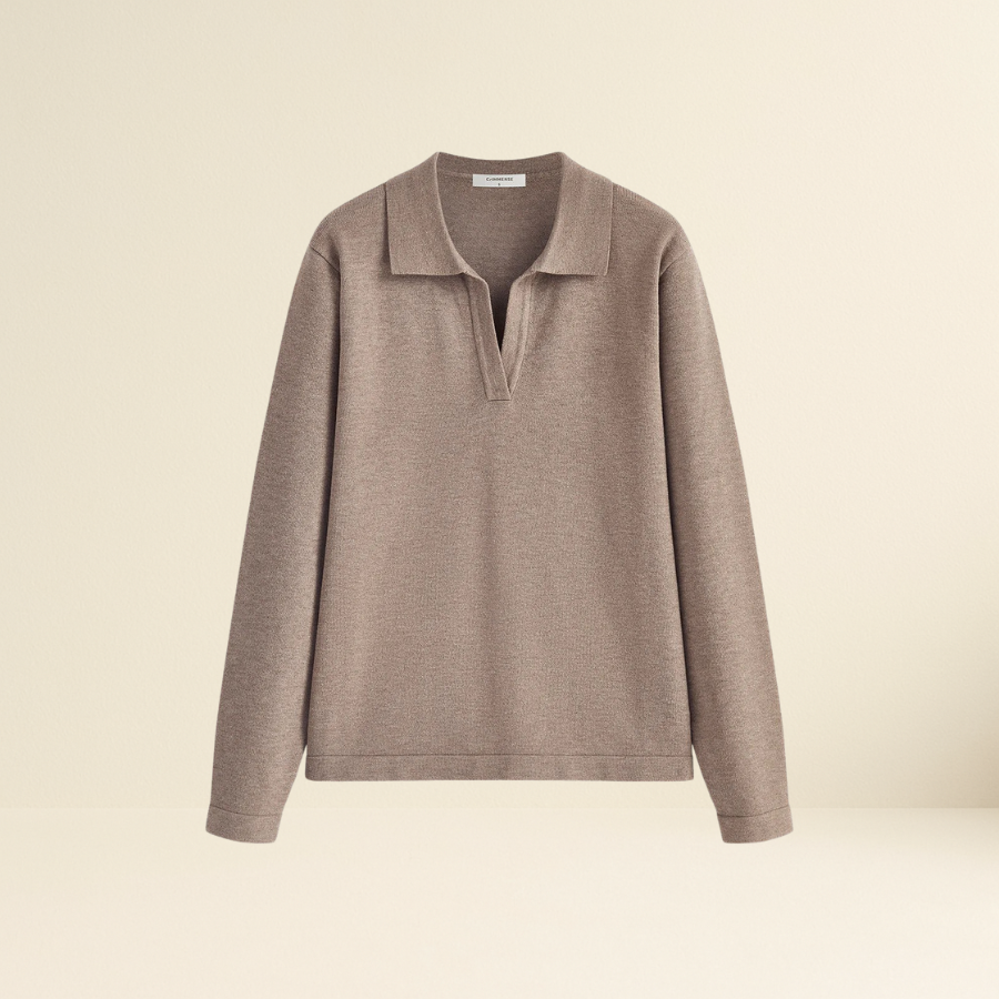Leisure Collared Pullover Sweater