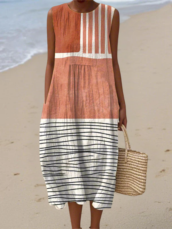 Skye™ Striped Midi Dress