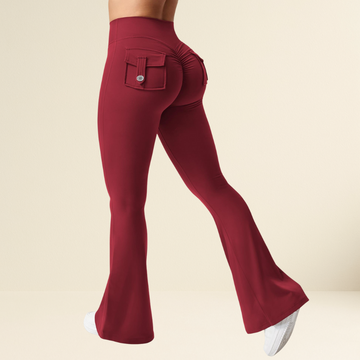Yeoreo Brittany Flared Leggings with Pockets